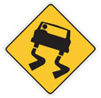 slippery road